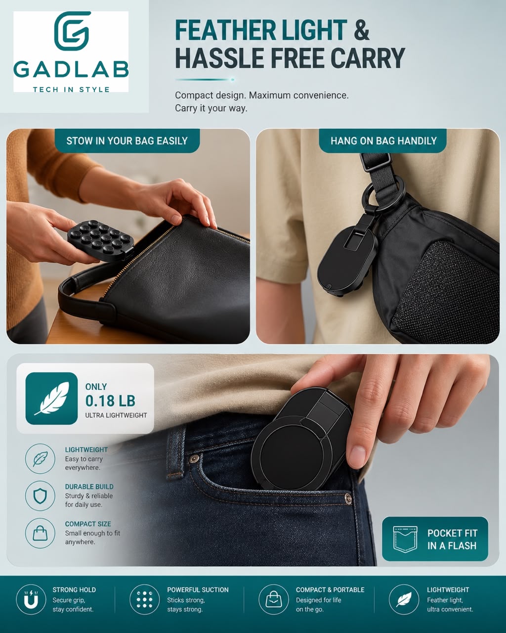GADLAB Magnetic Stand & Mount
