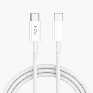 HOWL 60W USB-C to USB-C Fast Charging Cable | Braided | 1 Meter | PD Fast Charge