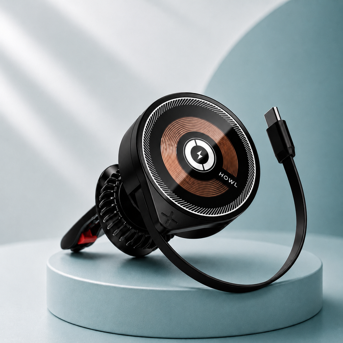 HOWL 15W Magnetic Wireless Car Charger | Air Vent Mount | Model HW