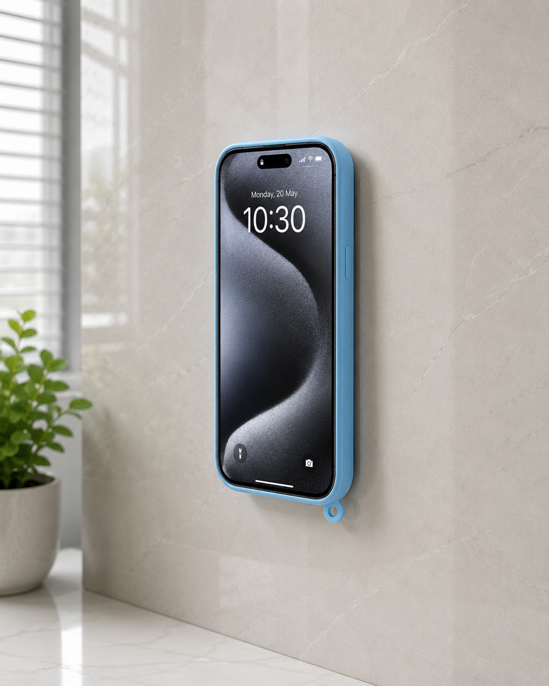 Suction Cup Silicone iPhone Case with Wrist Strap